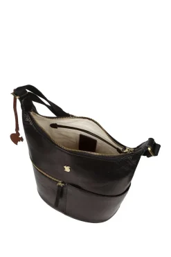 'Little Kristin' Plum Leather Shoulder Bag