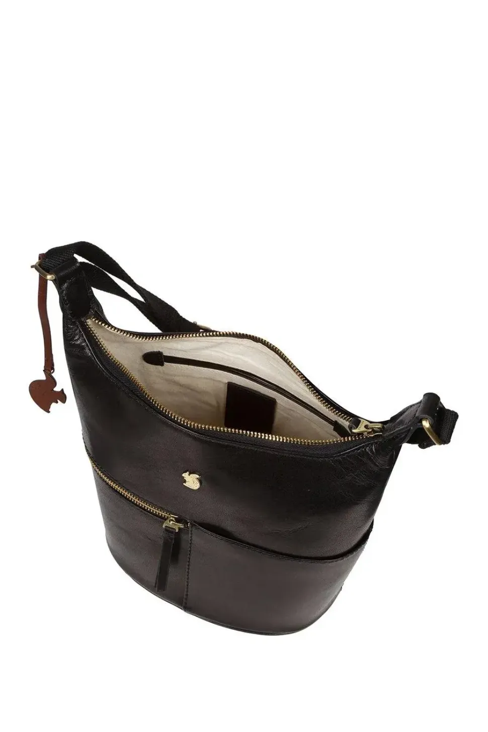 'Little Kristin' Plum Leather Shoulder Bag