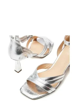 'Livelia' Leather Heeled Sandals