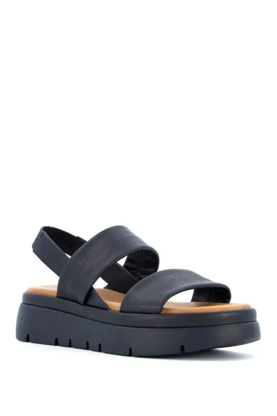 'Location' Leather Flatforms