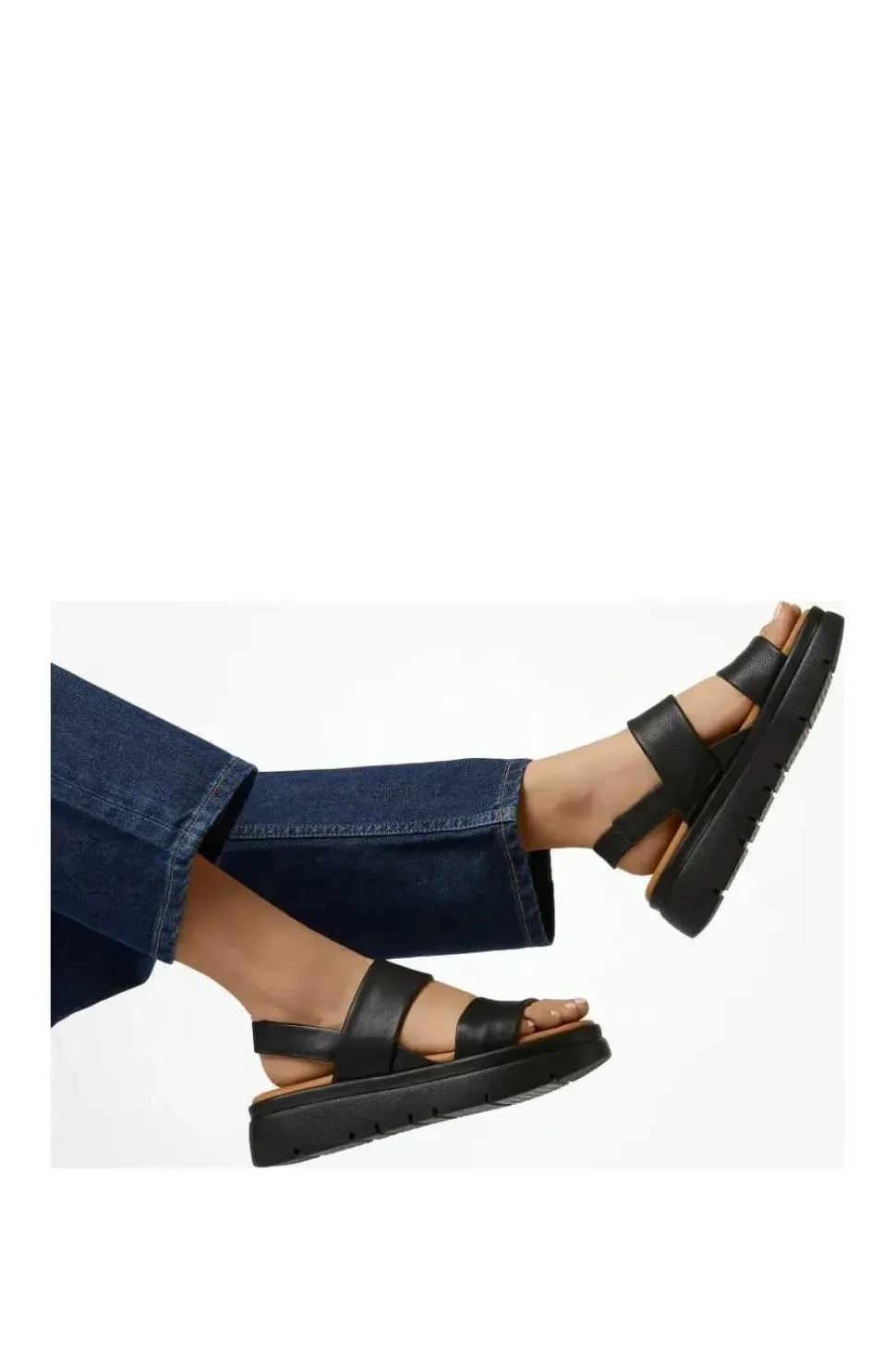 'Location' Leather Flatforms