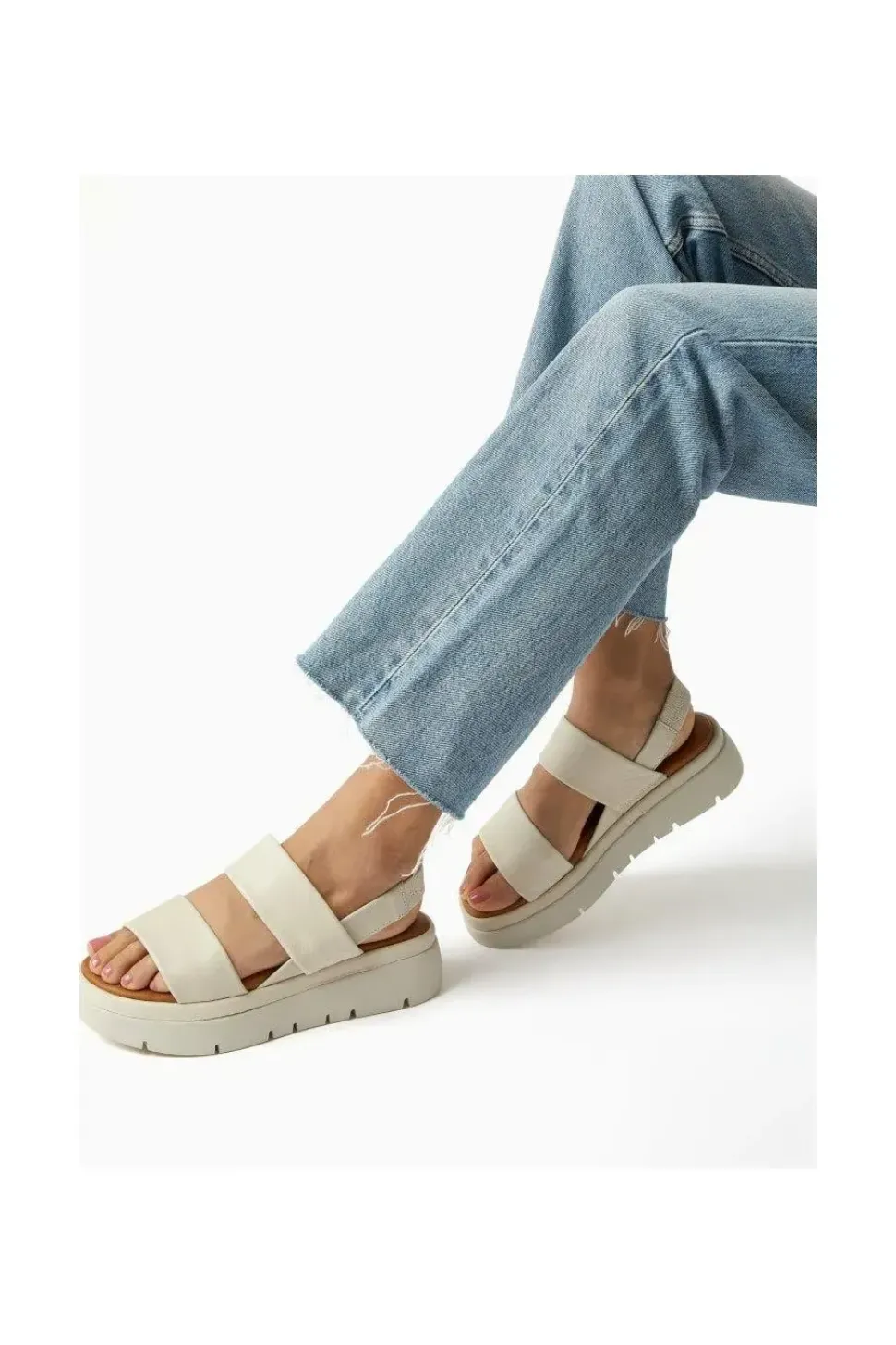 'Location' Leather Flatforms