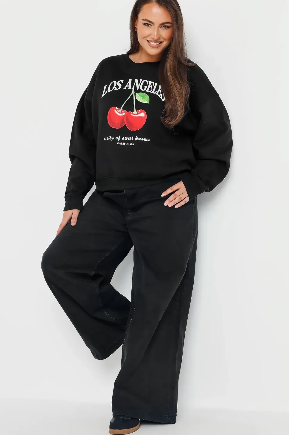 'Los Angeles' Cherry Print Sweatshirt
