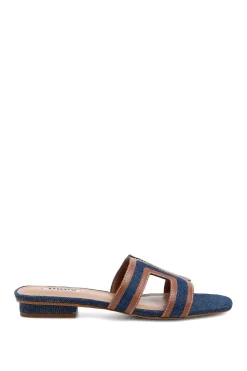'Loupe' Denim Sandals