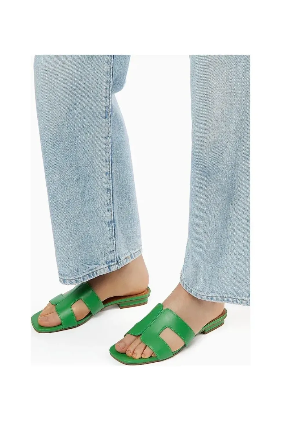 'Loupe' Leather Sandals