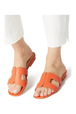 'Loupe' Leather Sliders