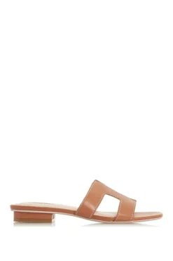 'Loupe' Leather Sliders