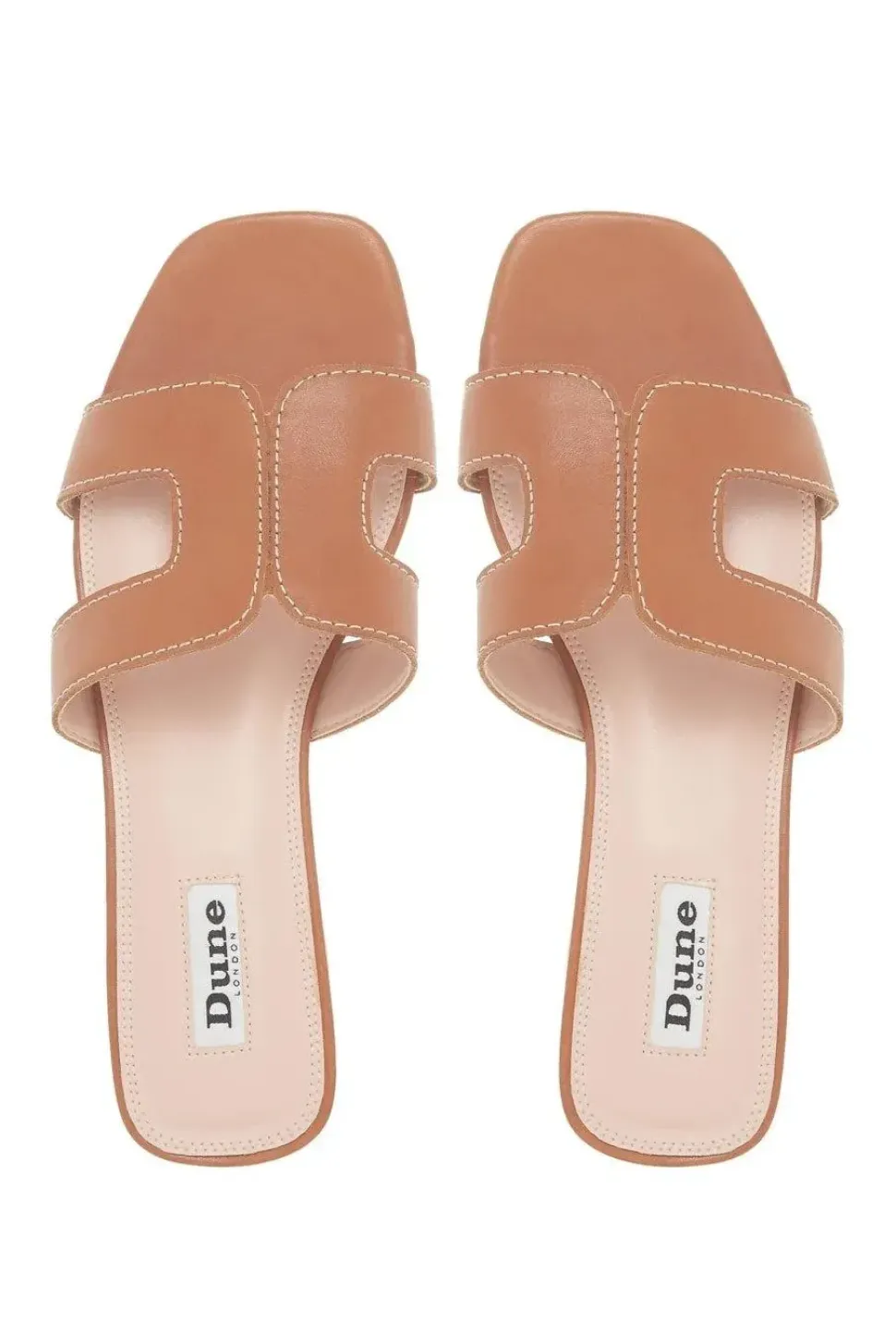 'Loupe' Leather Sliders