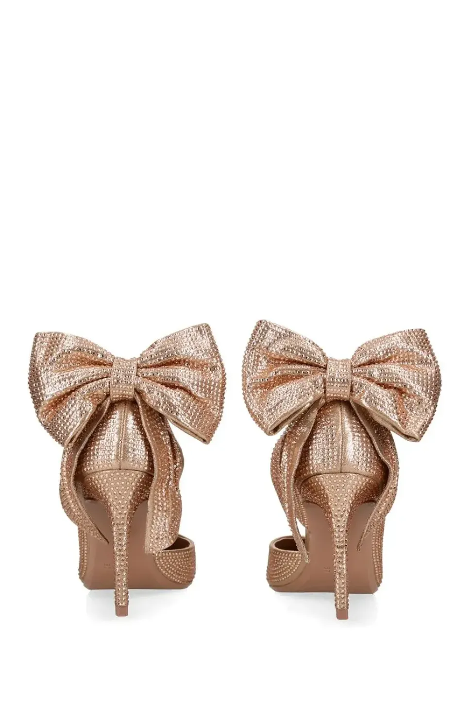 'Lovebird Bow Court' Fabric Heels