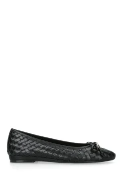 'Luggage' Leather Flats