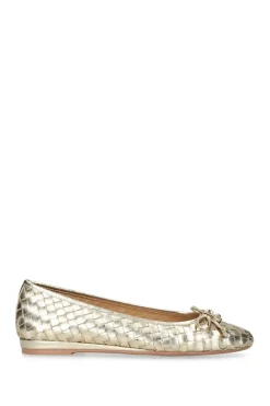 'Luggage' Leather Flats