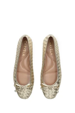 'Luggage' Leather Flats