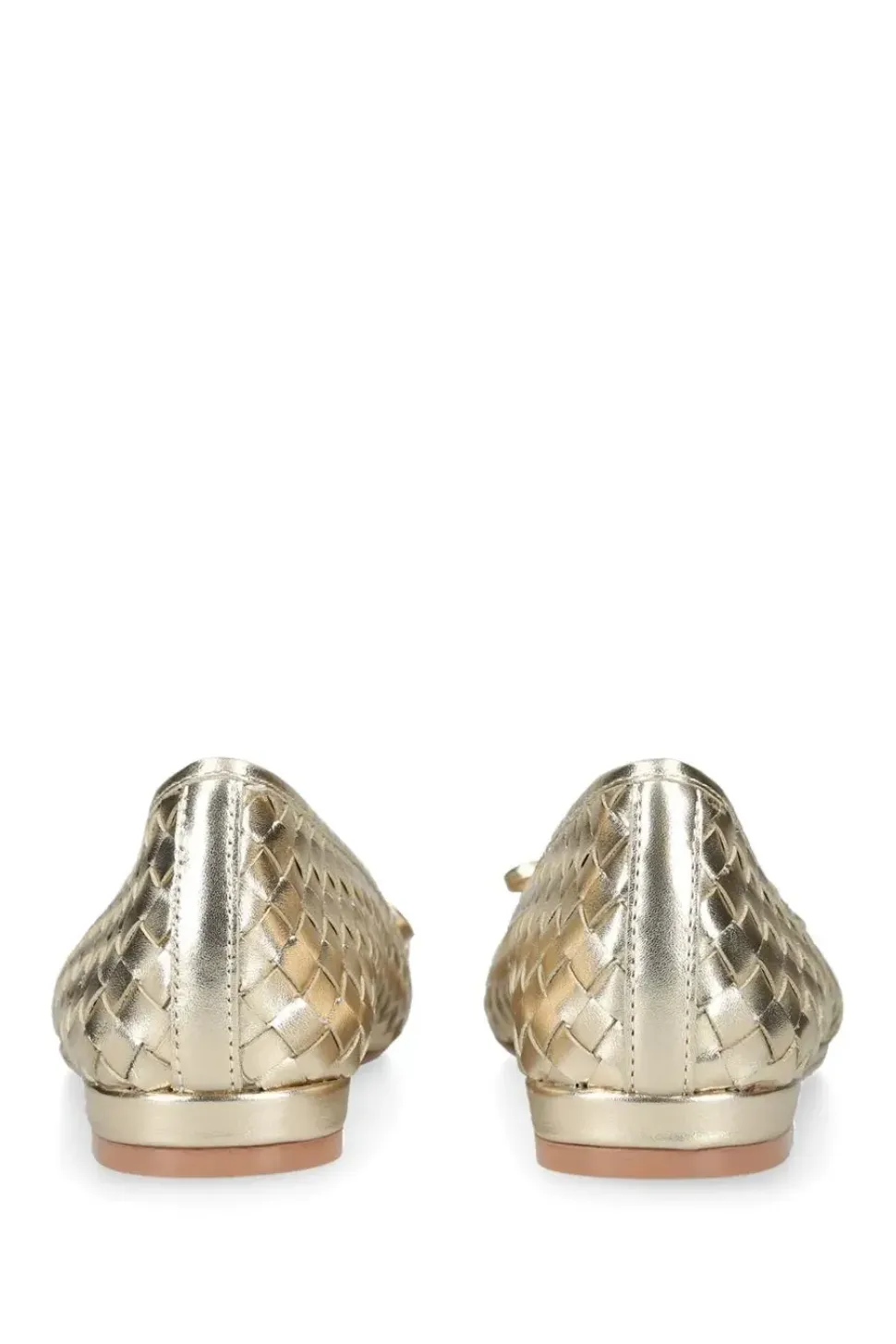 'Luggage' Leather Flats