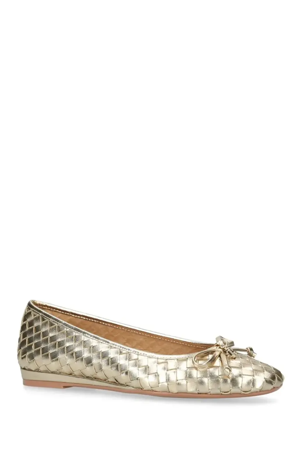 'Luggage' Leather Flats