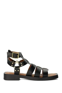 'Lynks' Leather Sandals