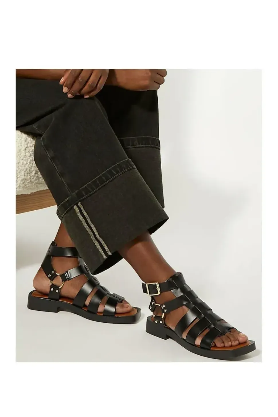 'Lynks' Leather Sandals