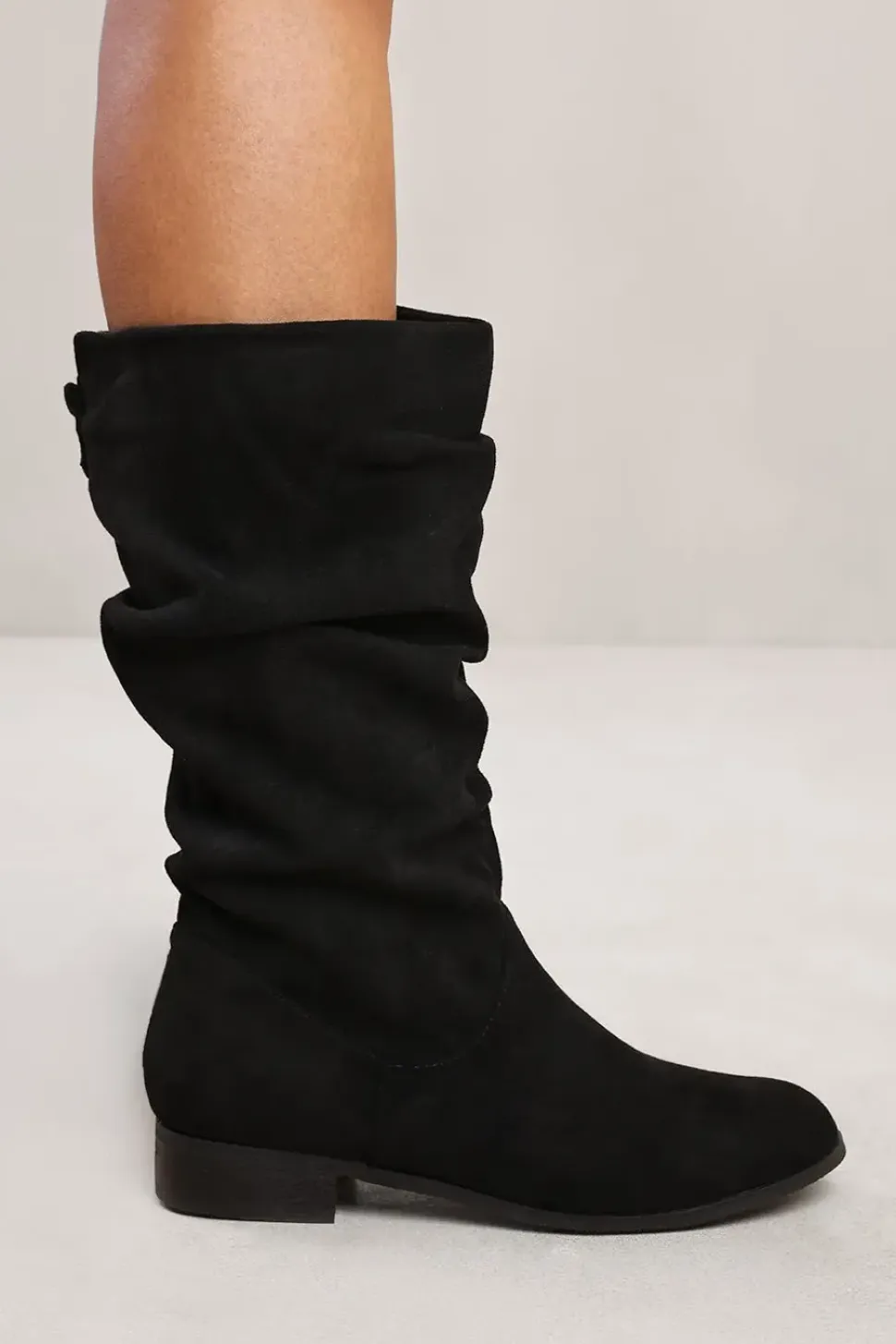 'Lyric' Slouch Calf Boot With Side Zip