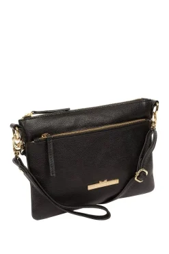 'Lytham' Leather Cross Body Clutch Bag