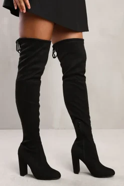 'Macie' Over The Knee Boot With Block Heel