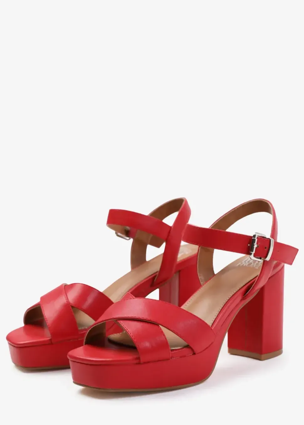 'Marcia' Statement Platform Strappy Block High Heels
