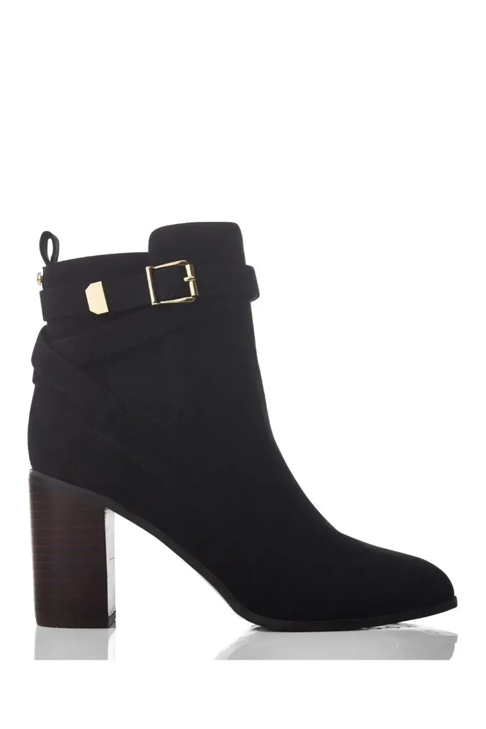 'Marilena' Alcantara Heeled Boots