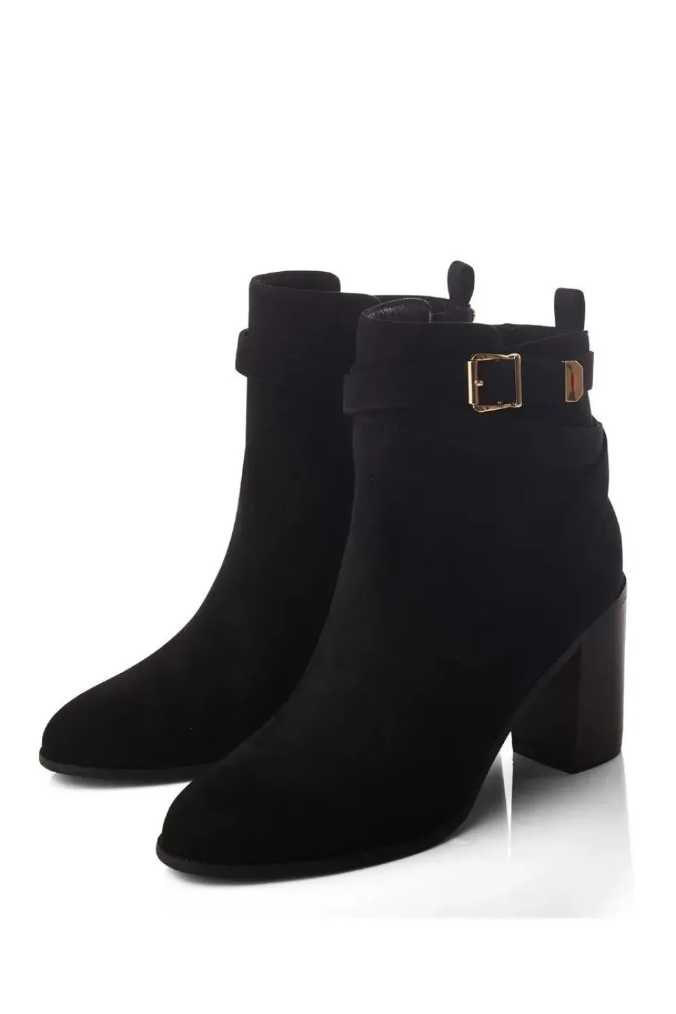 'Marilena' Alcantara Heeled Boots