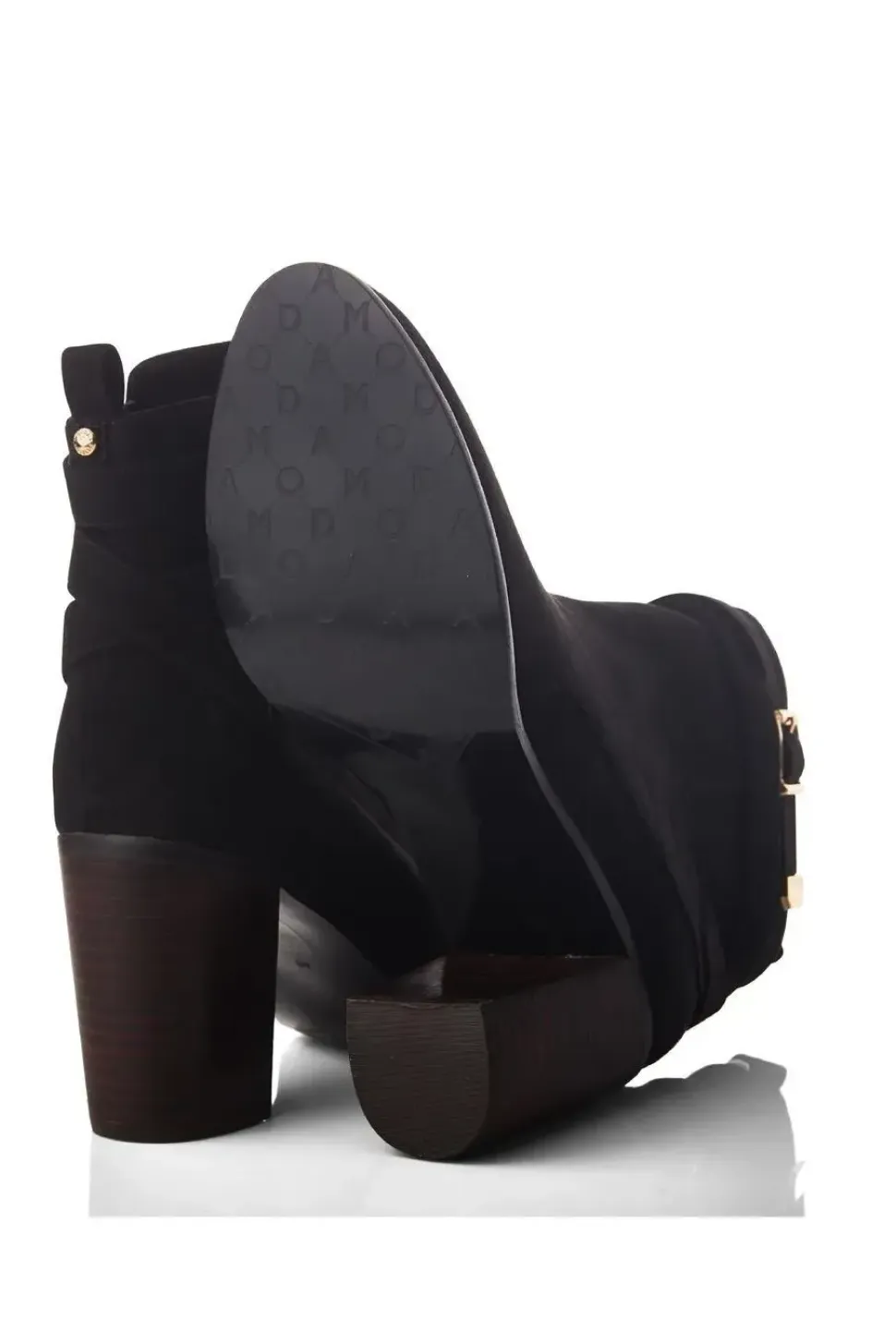 'Marilena' Alcantara Heeled Boots