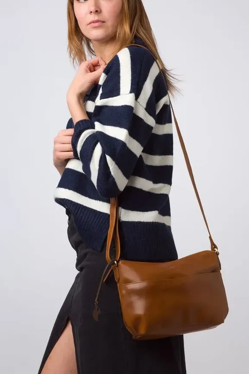 'Merrill' Leather Cross Body Bag
