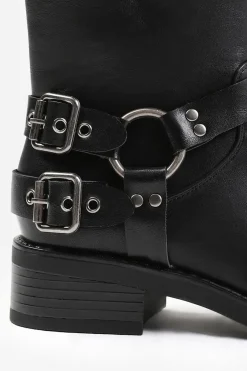 'Micah' Ankle Boot With Buckle Detailing