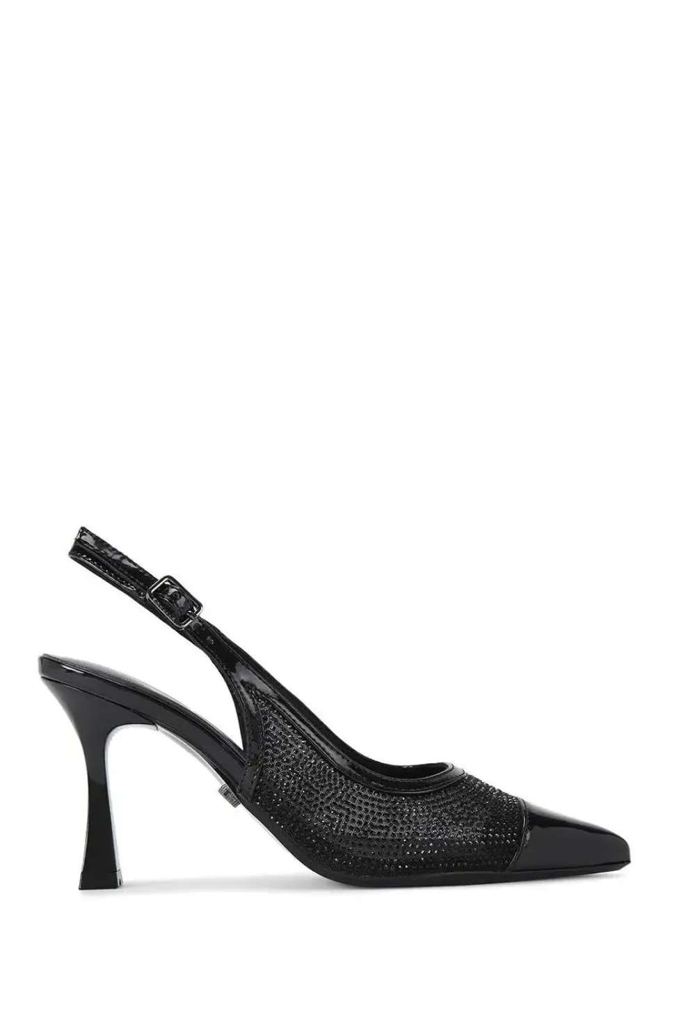 'Midnight Sling' Fabric Heels