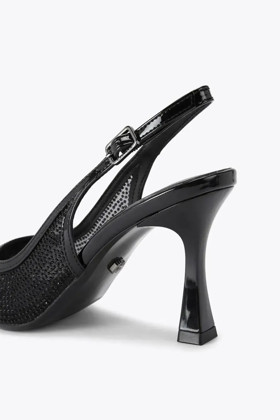 'Midnight Sling' Fabric Heels
