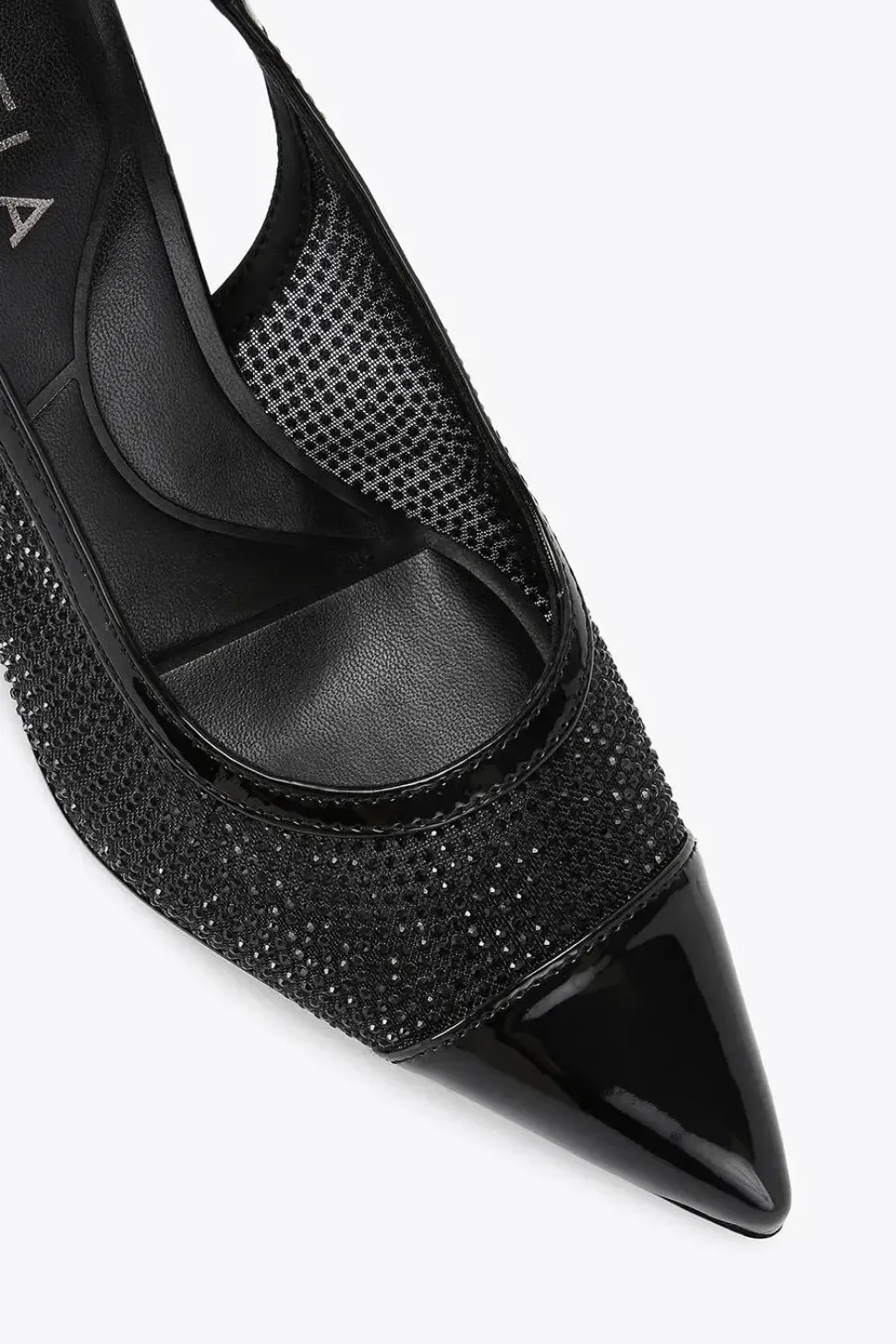 'Midnight Sling' Fabric Heels