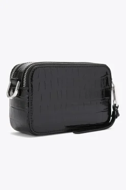 'Mini Roma Rectangle' Croc Print Bag