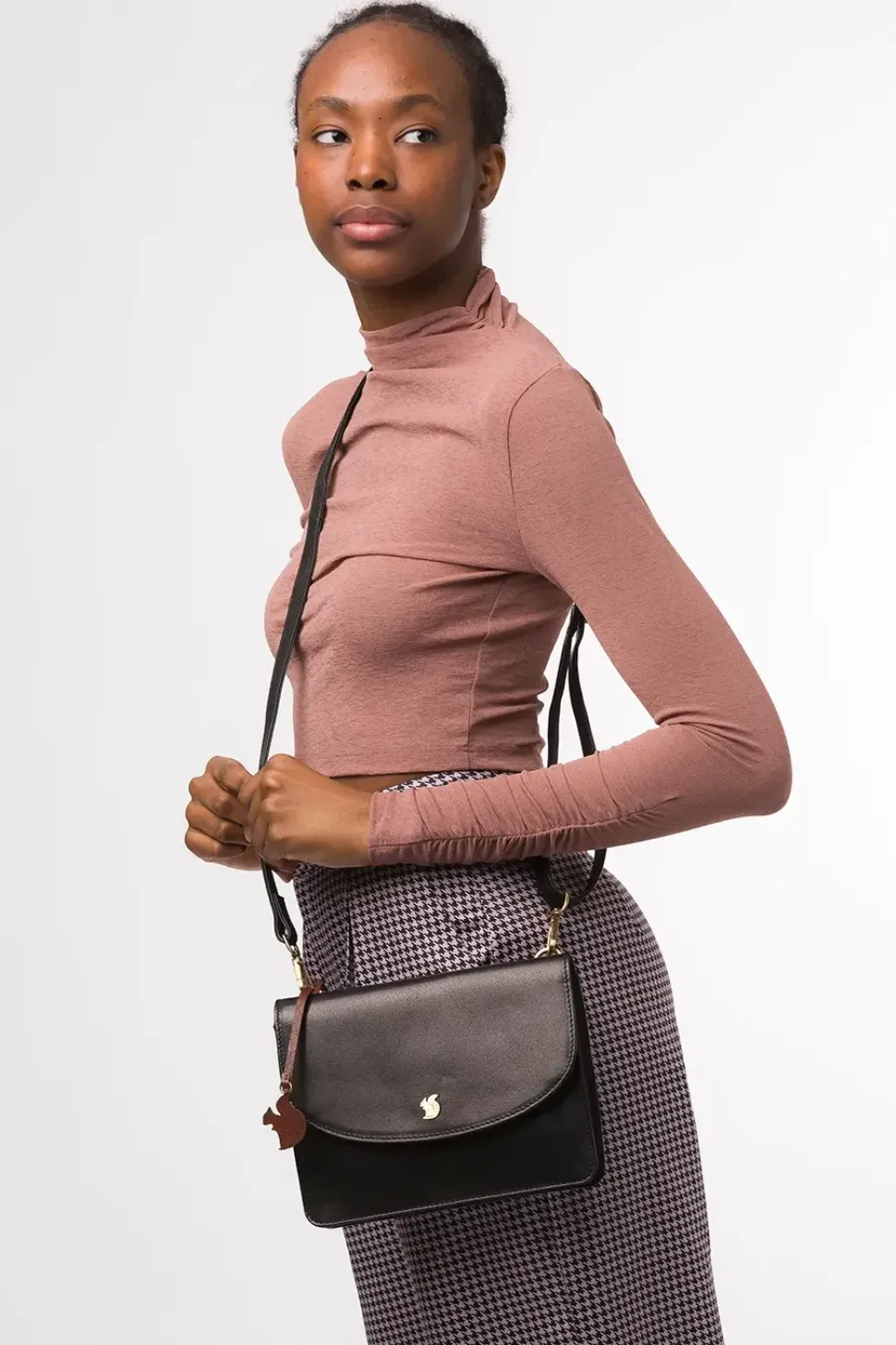 'Minnow' Leather Cross Body Clutch Bag