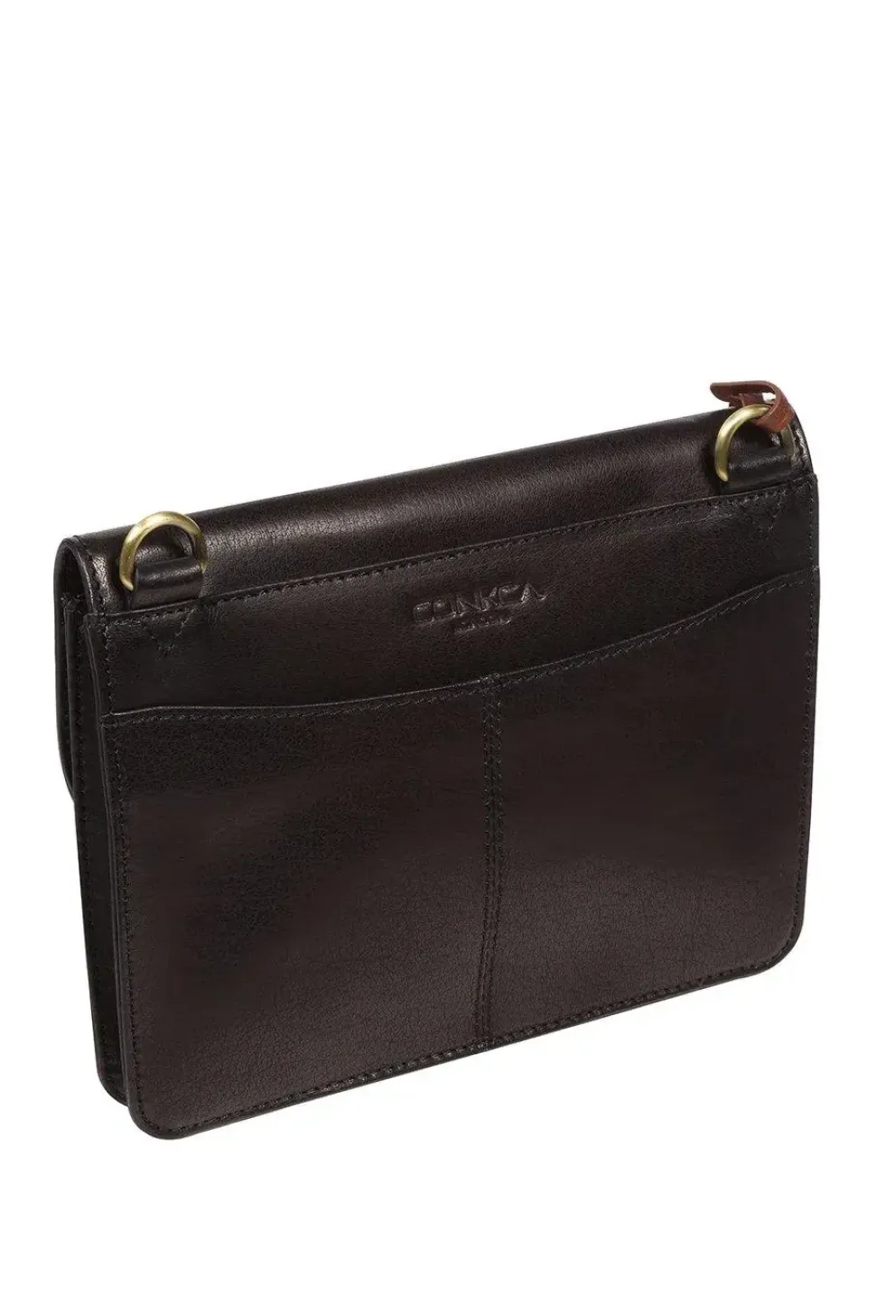 'Minnow' Leather Cross Body Clutch Bag