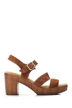 'Moniqua' Suede Heeled Sandals