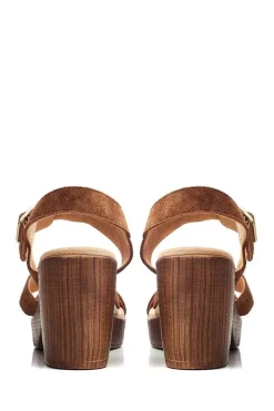 'Moniqua' Suede Heeled Sandals