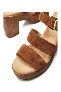 'Moniqua' Suede Heeled Sandals