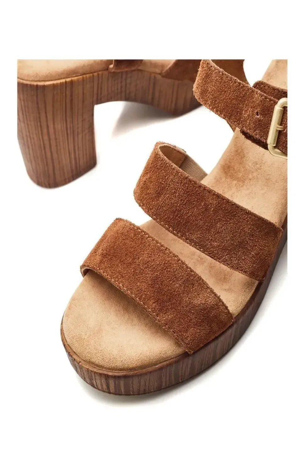 'Moniqua' Suede Heeled Sandals