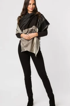 'Mono' Cashmere & Merino Wool Throw