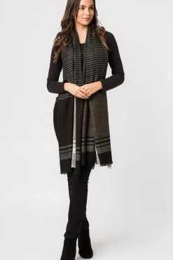 'Mono' Cashmere & Merino Wool Throw