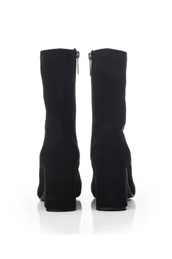 'Myler' Alcantara Heeled Boots