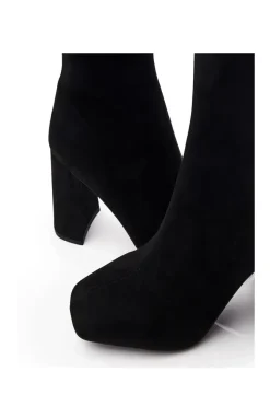 'Myler' Alcantara Heeled Boots