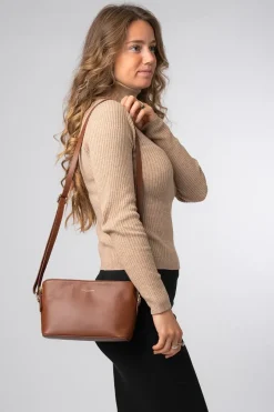 'Natalie' Leather Cross Body Bag