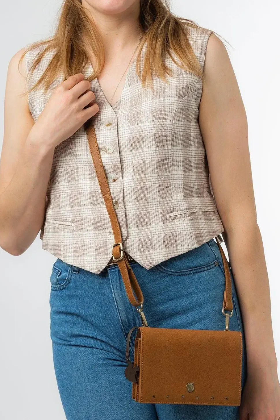 'Nemo' Leather Cross Body Clutch Bag