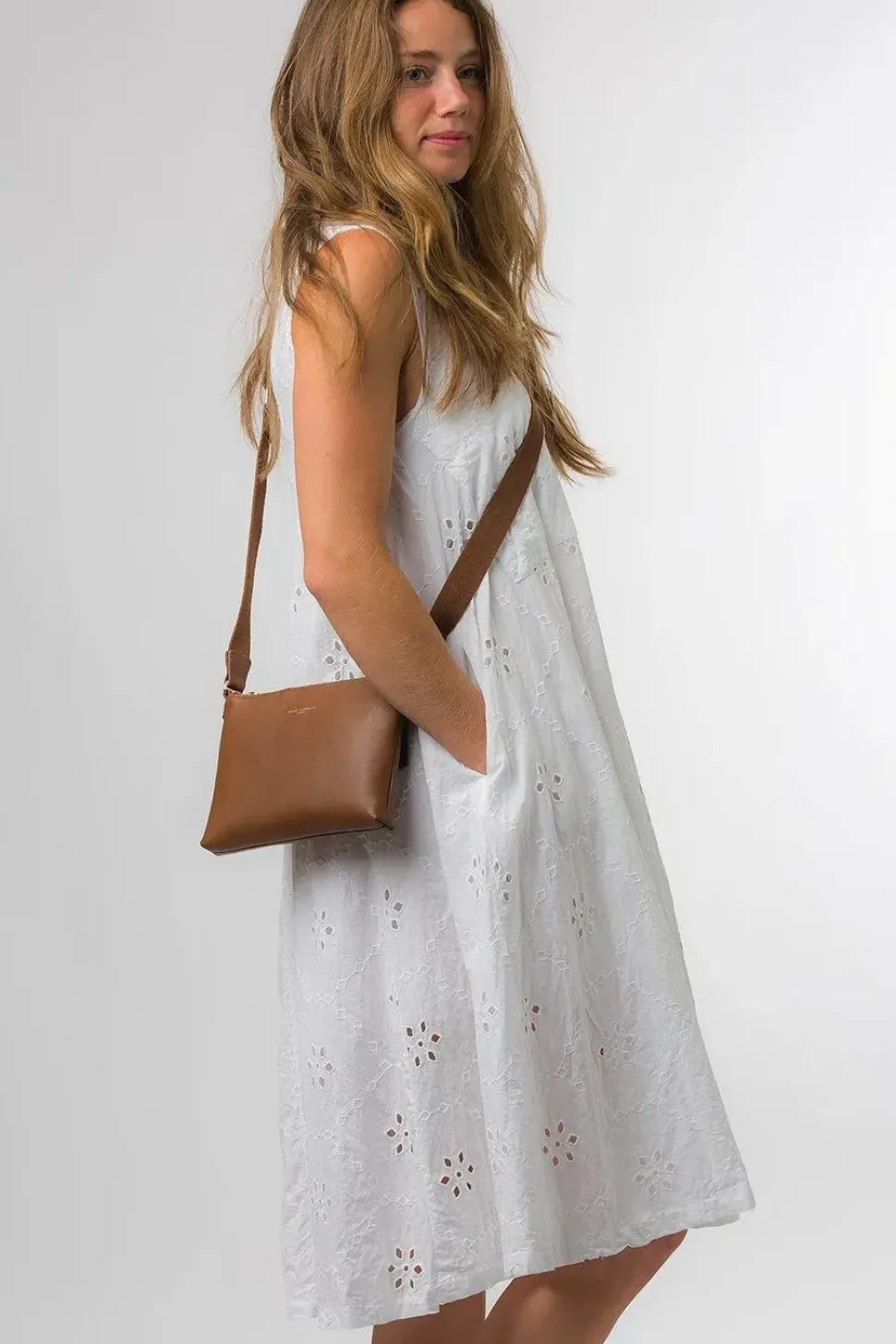 'Nessa' Nappa Leather Cross Body Bag
