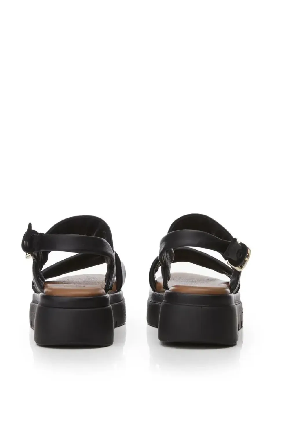 'Netty' Leather Flatforms