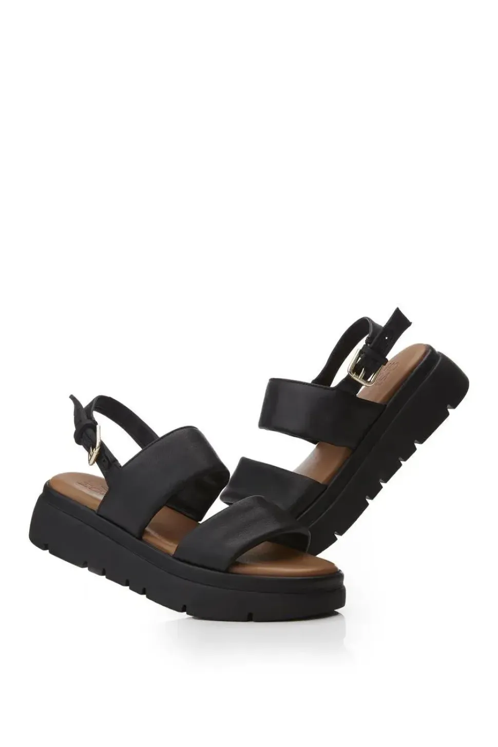 'Netty' Leather Flatforms