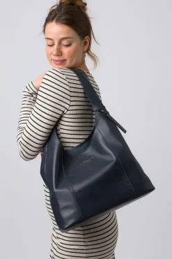'Nina' Leather Shoulder Bag