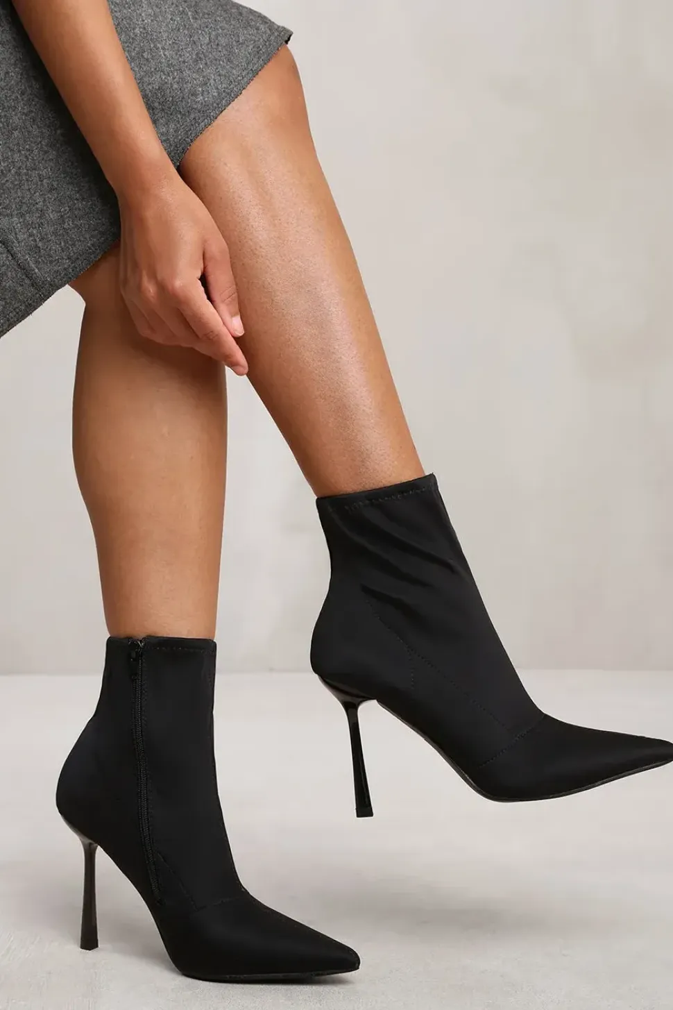 'Nixi' High Heel Ankle Boot With Side Zip